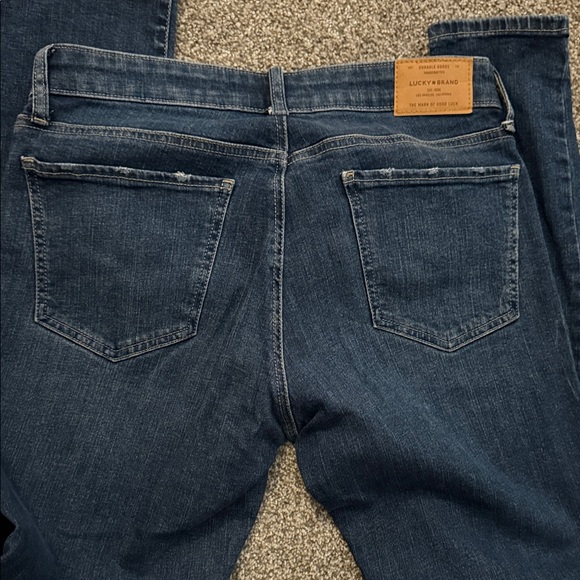 Lucky Brand Women's Straight Leg Jeans - Dark Blue - Picture 3 of 3